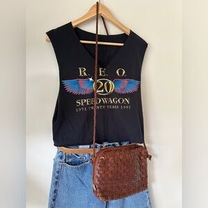 VTG 80s 90s REO Speedwagon Thrashed Distressed Concert shirt Sz M Grunge